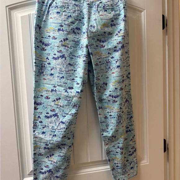 Talbots Blue and White Trousers with Relaxed Fit - Picture 2 of 5